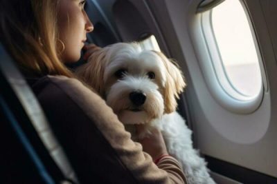 cachorro no aviao